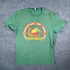 The Concert Tee T-Shirt Mens Large Green Seafarers‎ Graphic Cotton Everyday Wear